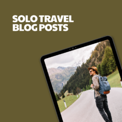 Solo Travel – 8 Pre-Written Articles
