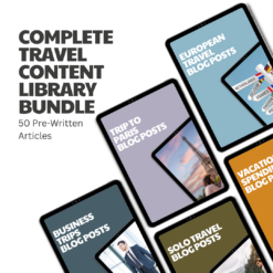 Complete Travel Content Library Bundle – 50 Pre-Written Articles